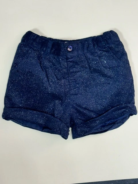 Short bleu à pailettes