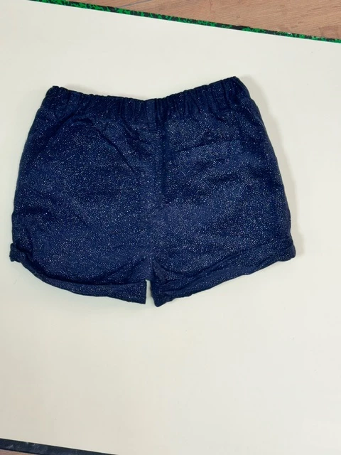 Short bleu à pailettes