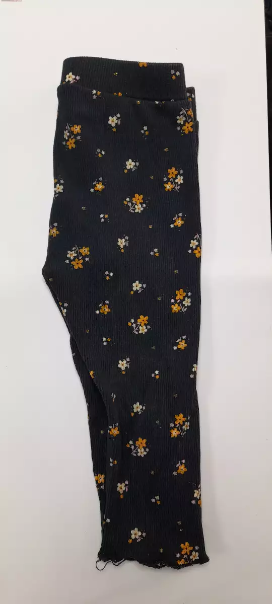 Leggings à fleurs jaunes