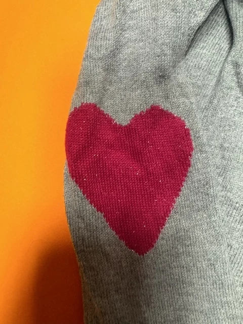 Pull gris à coeur OKAIDI